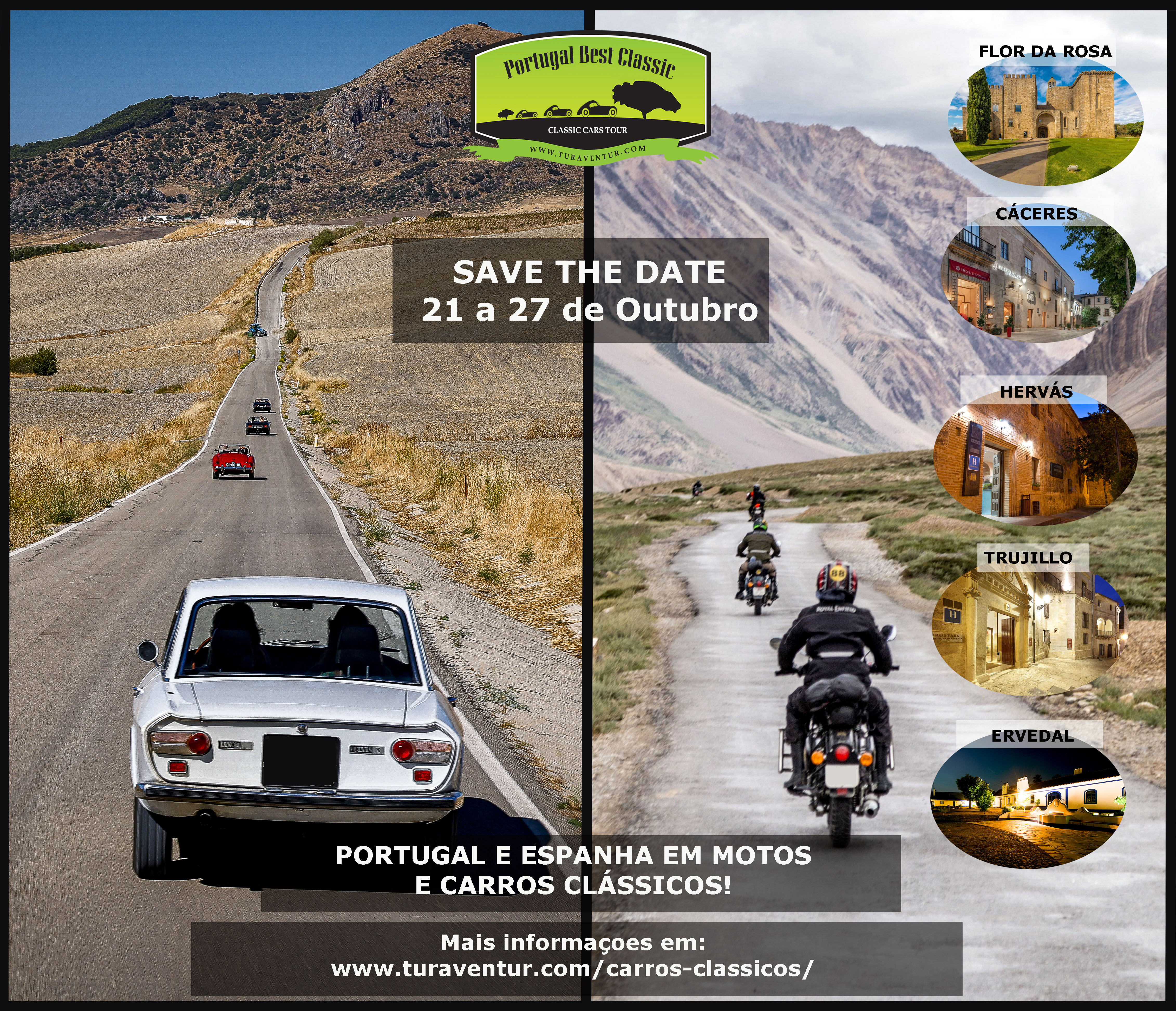 cartaz motos e carros Se viene: Portugal Best Classic